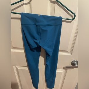Lululemon wunder train leggings, teal, size 0, really good condition, worn once